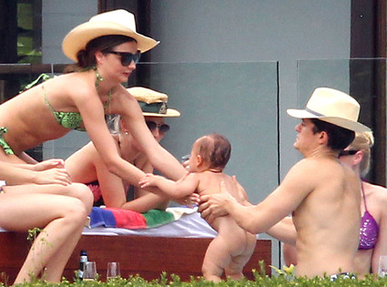 Miranda Kerr, Flynn Bloom, Orlando Bloom Miranda Kerr, Flynn Bloom, Orlando Bloom